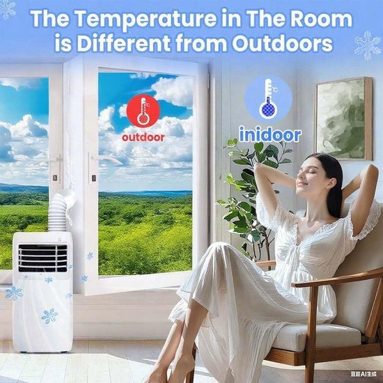 Raam-airconditioningset, 300 cm, raamafdichting voor draagbare airconditioning, universele raamafdichting voor wisselstroom en droger, AC Window, blokkeert de hete lucht — afbeelding 4