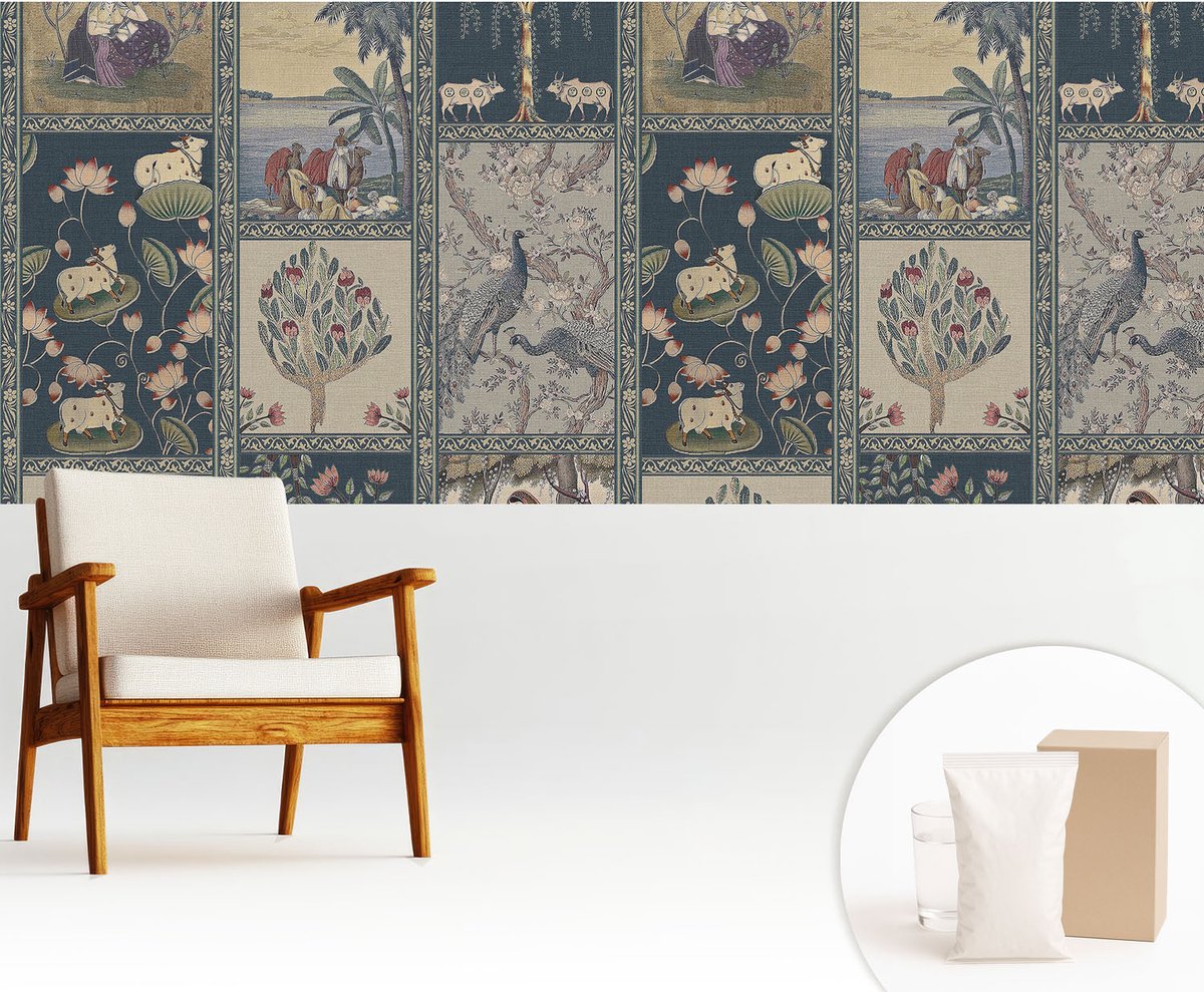 Wallfluent Fotobehang - Marine Vliesbehang - 250x104 cm - Romantische Scène Fotobehang Vlies - Hal behang Deel - Muurschildering - Woonkamer behang