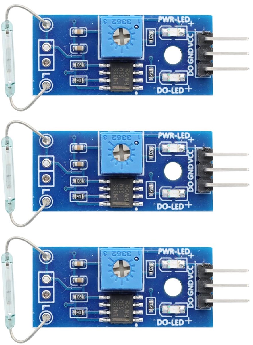 Reed-sensormodule DC 3,3V – 5V Hoge Gevoeligheid Magnetische Schakelmodule Geïntegreerde LM393 Spanningscomparator - ShopVlot