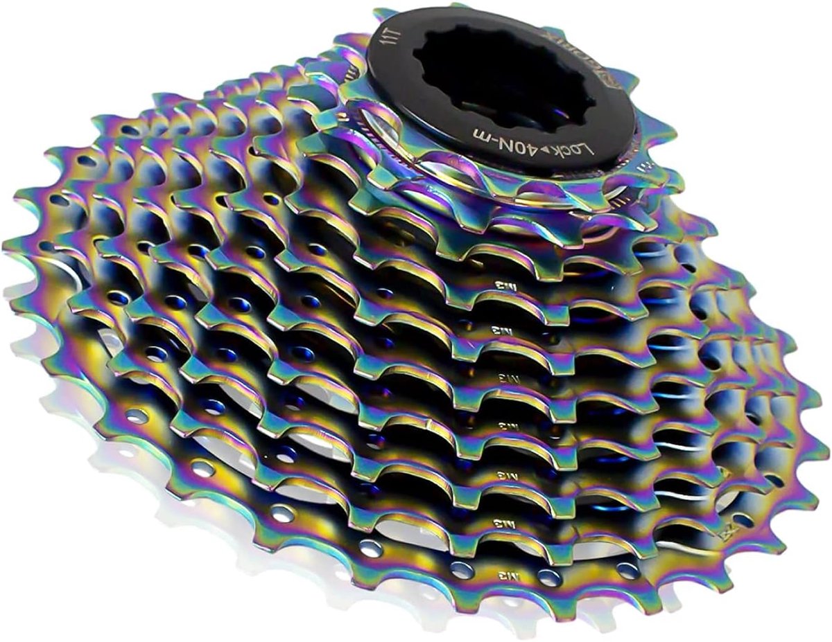 GORIX Bicycle Cassette Sprocket Oil Slick (11 Speed, 11-34T) - ShopVlot