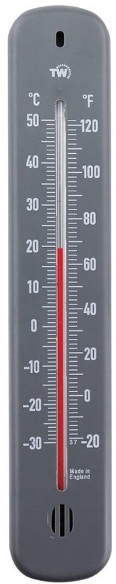 Stijlvolle Wandthermometer 215mm voor Binnen en Buiten Gebruik - Temperatuurthermometer voor Thuis, Kantoor en Tuin
