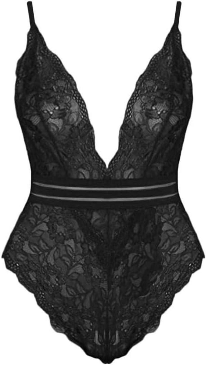 Kleding Vrouwen Lace Sex Lingerie Diepe V-hals Blackless Ondergoed Erotische Lingerie Sexy Kostuum Porno Nachtkleding