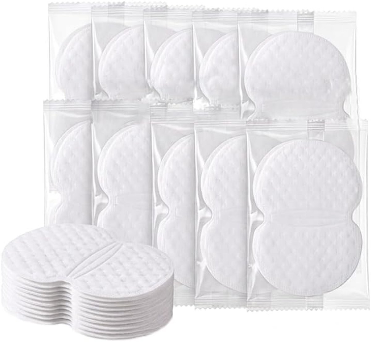 Okselpads 9,5 x 12,5 cm - wegwerp - zelfklevend - bescherming tegen zweetvlekken - ShopVlot