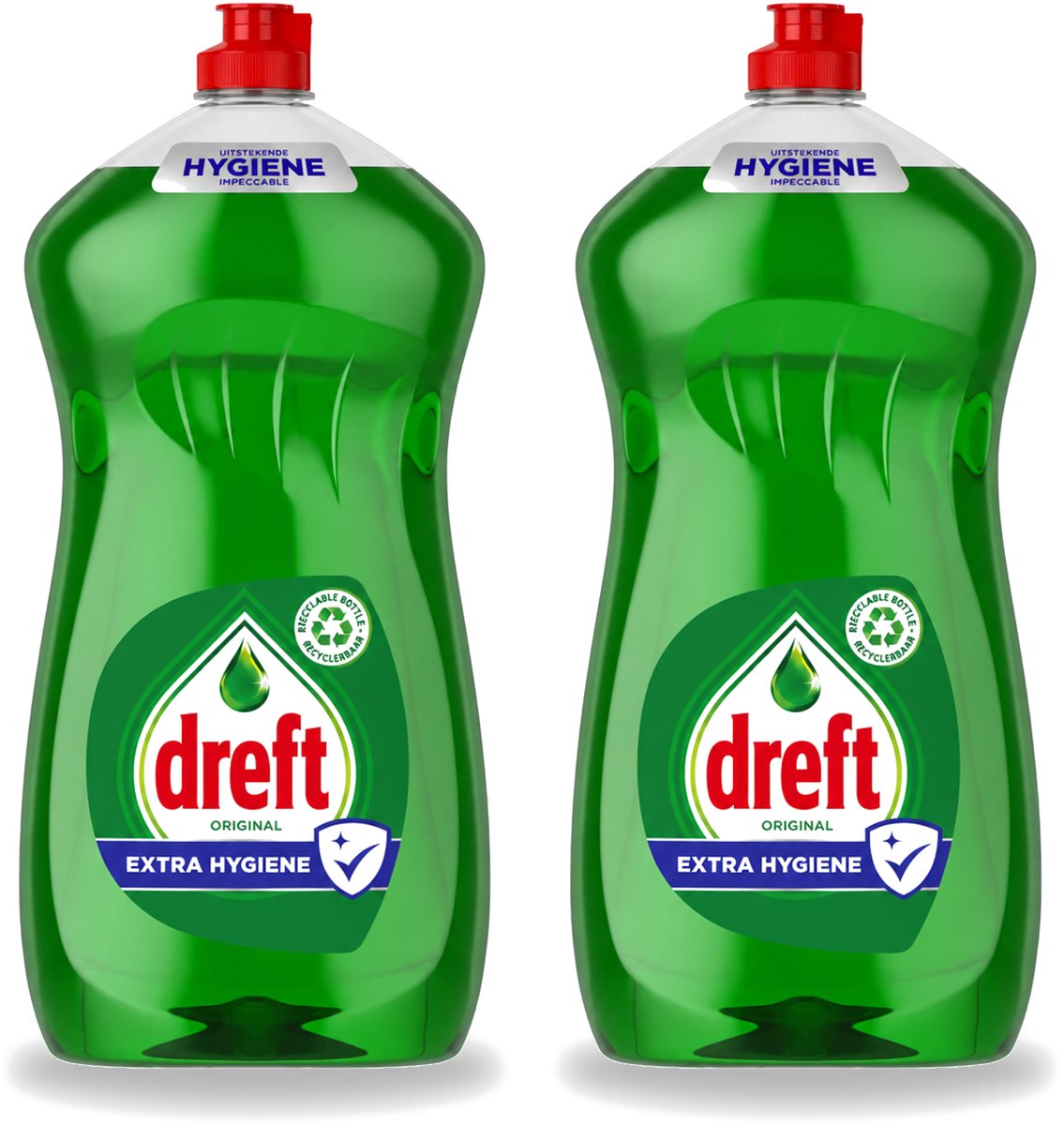 2 x Dreft Original - Vloeibaar Afwasmiddel - Extra Hygiëne - 1.2 L - Voordeelverpakking - 2 stuks
