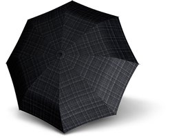 Knirps T.400 XL Duomatic Paraplu – extra grote opvouwbare stormparaplu met ruim scherm – automatisch open en dicht, voor tas of rugzak – Men's prints check