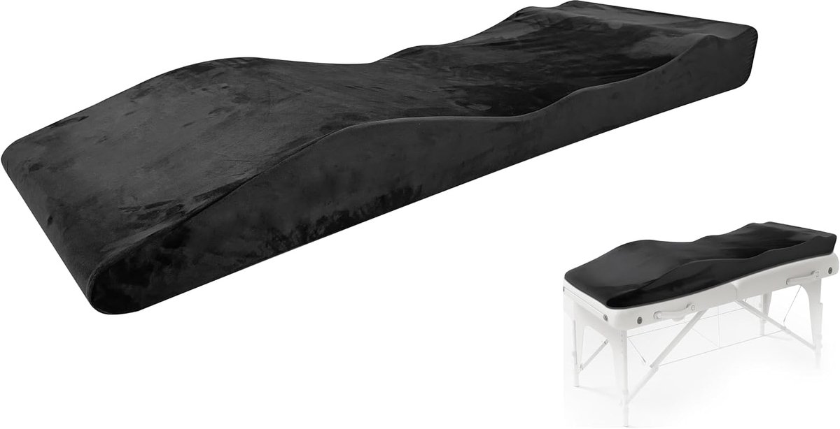 Golvend, 180 x 60 cm, ergonomisch schuim voor cosmetische ligstoel, voor spa en schoonheidssalon (alleen matras)
