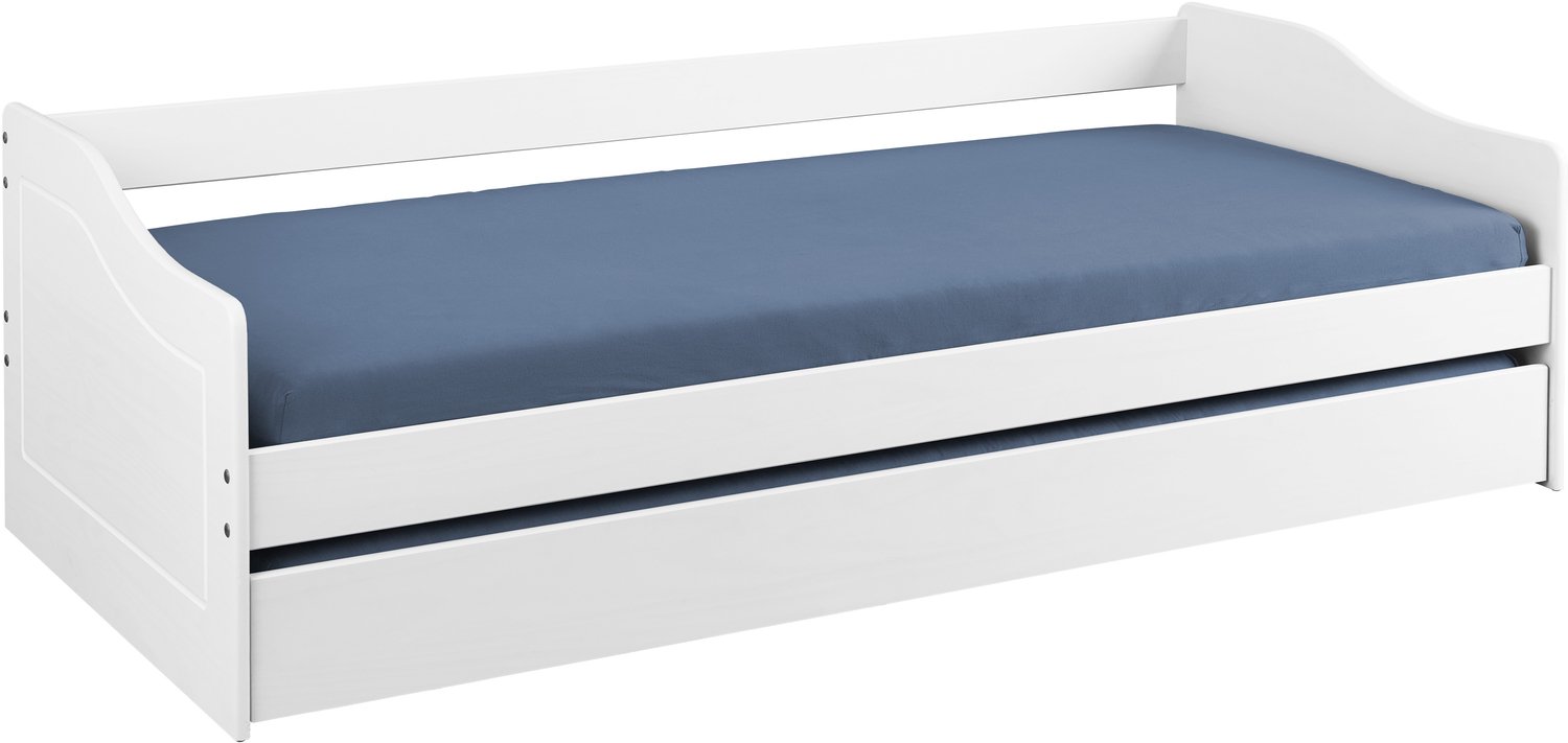Furnilux Functioneel Bed Leonie '23 – 90x190 cm, wit massief hout