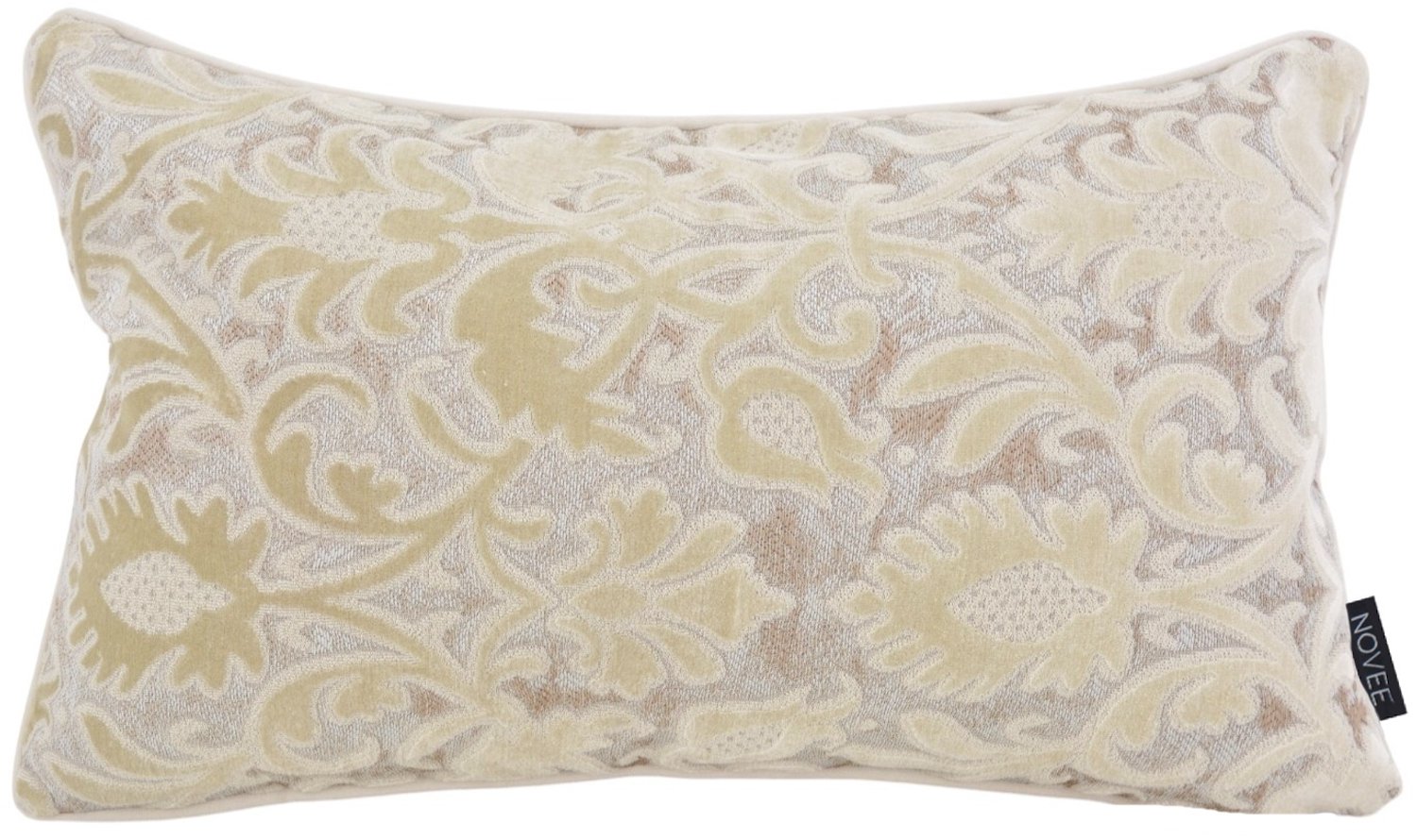 NOVÉE Sierkussen Heritage Ivory | 30x50 cm | Velvet/Polyester Beige