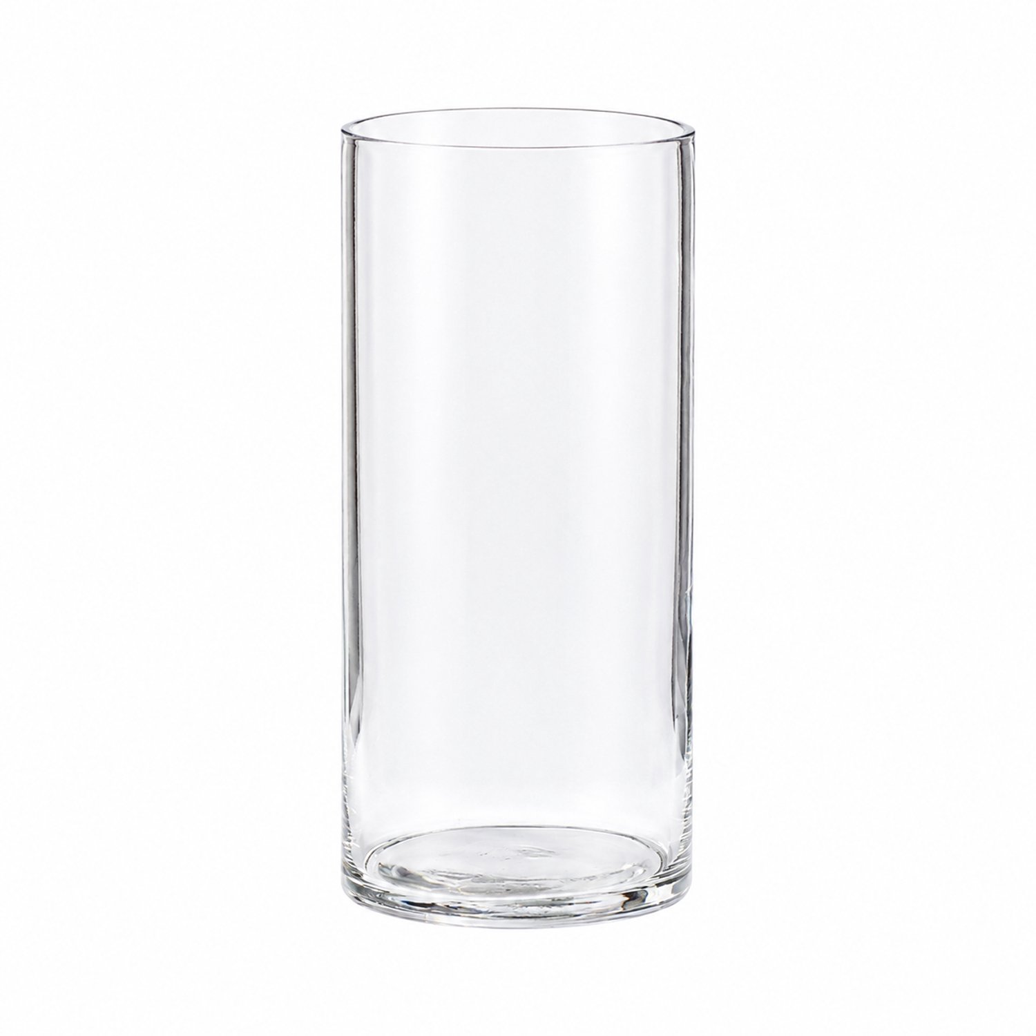 SWGOTA Transparante glazen cilindervaas - 30 cm hoog, opening 15 cm - Voor bloemen en hydrocultuur - In kartonnen doos