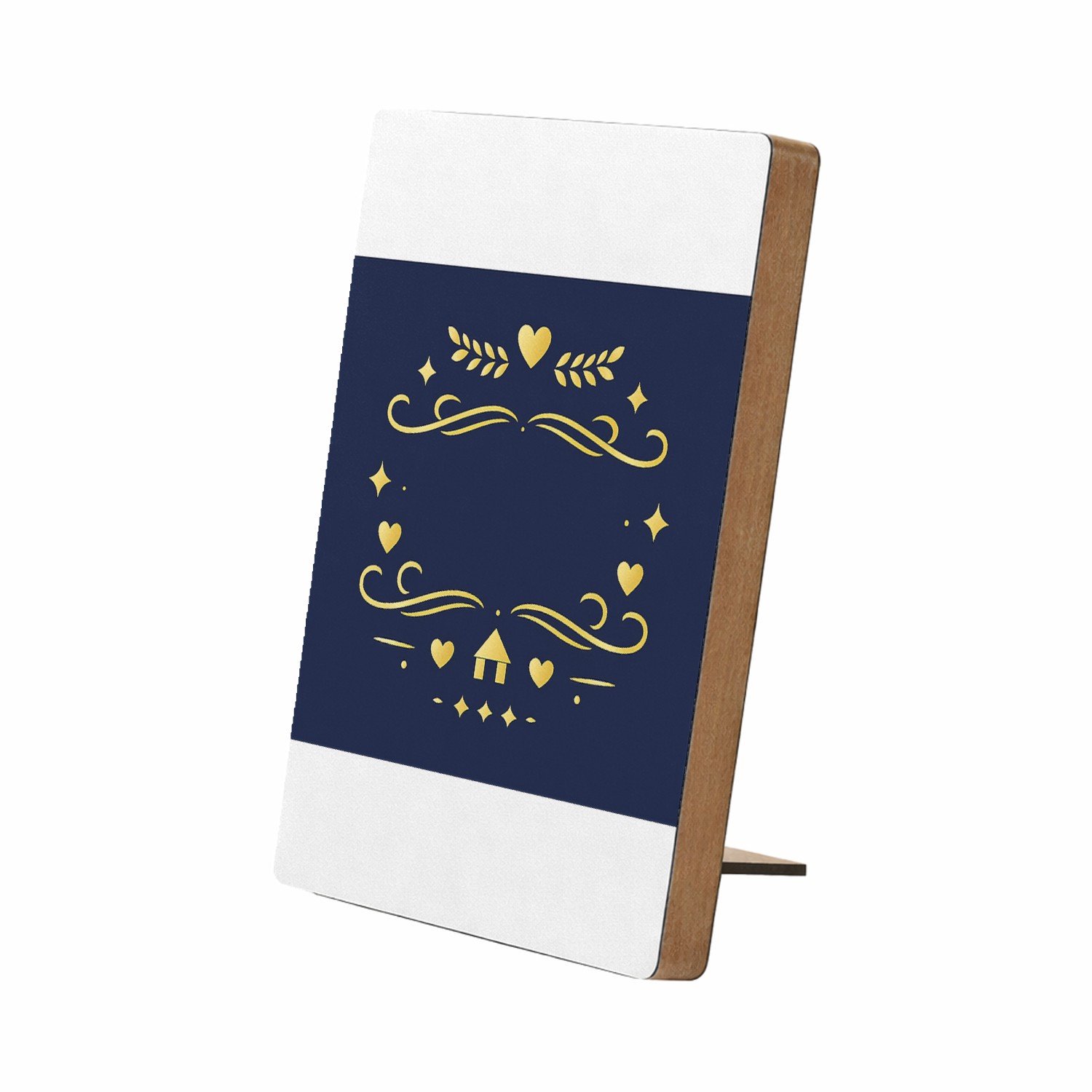 Mr Cadeautjes Glasframe/MDF 12,7 x 17,8 - design Een elegant cadeau-ontwerp met een warme familieboodschap en | cadeau Wit