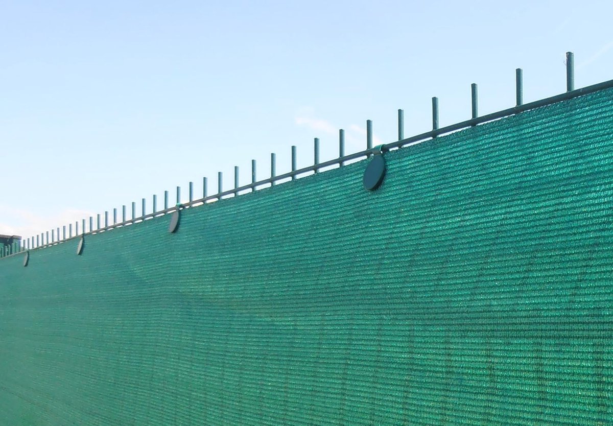 Bevestigingsclips voor zichtscherm net | UV-behandeld | 200 Stuks, Kleur Groen