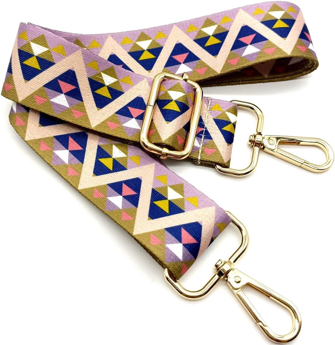 Schouderriem voor tassen, roze, tasriem, verstelbare schouderriem, om te wisselen met karabijnhaak goud, 80-130 cm, draagriem, tas voor dames, moderne handtas, accessoires, 3,8 cm, 01