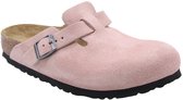 Birkenstock Boston Suede dames clog - Roze - Maat 39