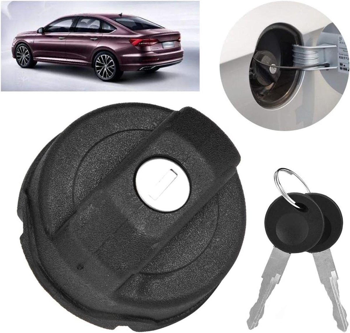 Lockable Brandstof Tankdop met 2 Sleutels voor Volkswagen Beetle 1947-2003 - Veilig, Duurzaam en Betrouwbaar