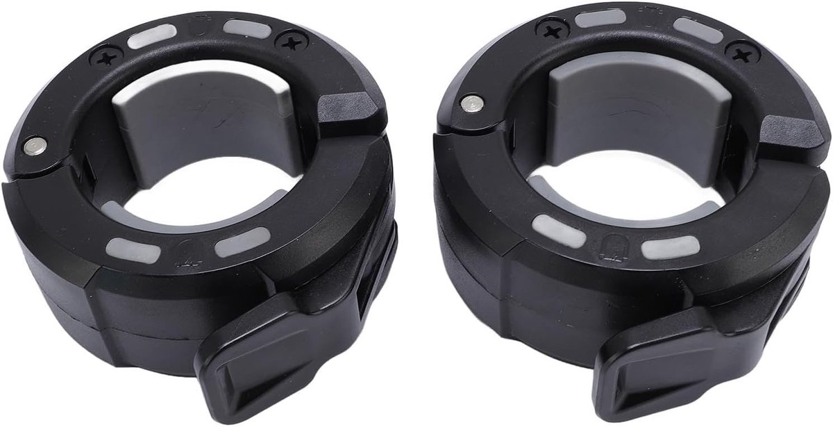 Dumbbell Clamp Collars met Magnetische Opslag en Arrow Opslagmechanisme voor Standaard Halters - Set van 2, Duurzaam en Handig voor Thuisfitness