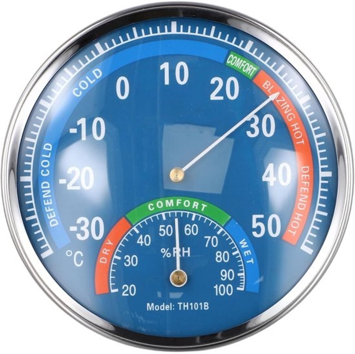 Analoge Temperatuur en Vochtigheidsmeter voor Binnen en Buiten