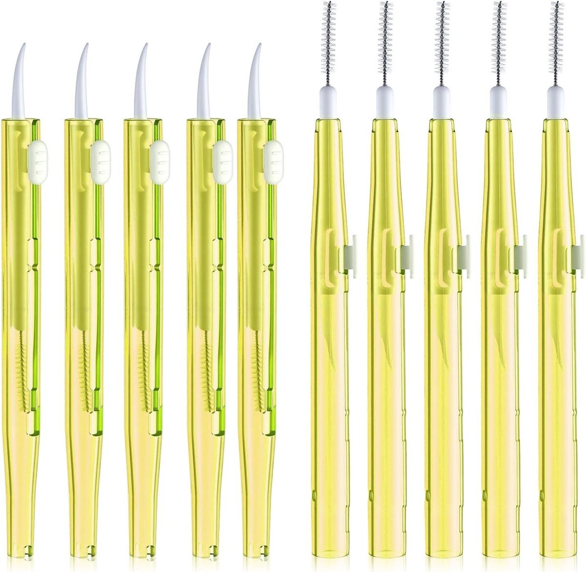 10-delige Schoonmaakset voor Mobiele Telefoons, Dubbelzijdige Nylon Borstels, Multifunctionele Reinigingsset voor Oplaadpoort, Luidspreker en Oordopjes