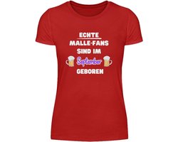 Malle-fans zijn in september geboren bier Mallorca vrijgezellenfeest - damesshirt