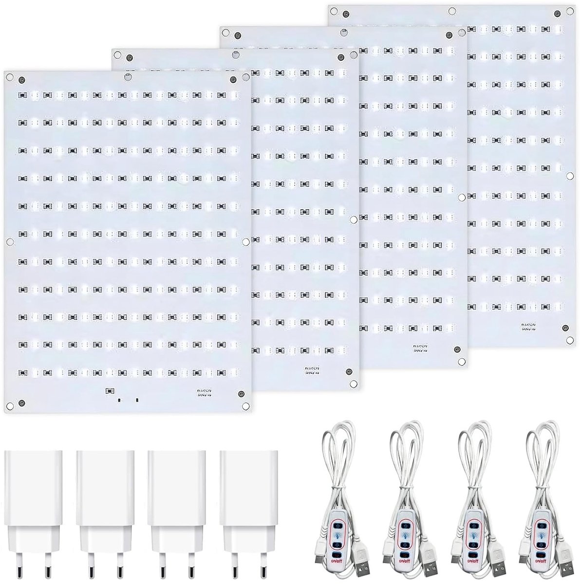Lithophane LED Backlight Kit voor 3D Printers - PCB Lichtset met USB Voeding en Stekker voor Creatieve Projecten, Verlichting en Accessoires
