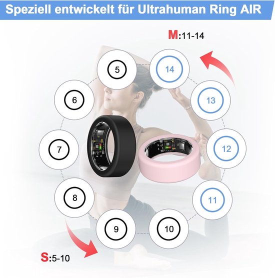 4 stuks Ring Protector Compatibel met Ultrahuman Ring AIR, verbeterde anti-val siliconen beschermhoes accessoires voor Ultrahuman Ring — afbeelding 2
