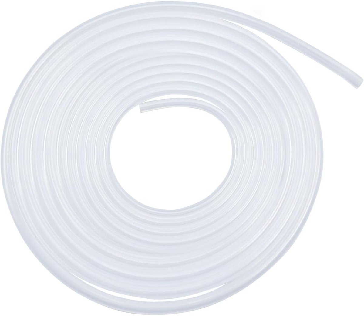Voedselveilige slang, maat 4,0 mm x 7,0 mm, lengte 4,5 m (14,8 ft), dikte 1,5 mm, flexibele rubberen siliconen slang voor lucht/waterleidingen
