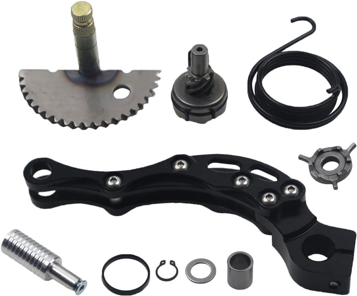 Gear CNC Kick Start Gear As Pedaal Kit Vervanging voor GY6 49cc 50cc 139QMB Motor Bromfiets ATV Scooters Roketa Taotao Jonway (zwart)