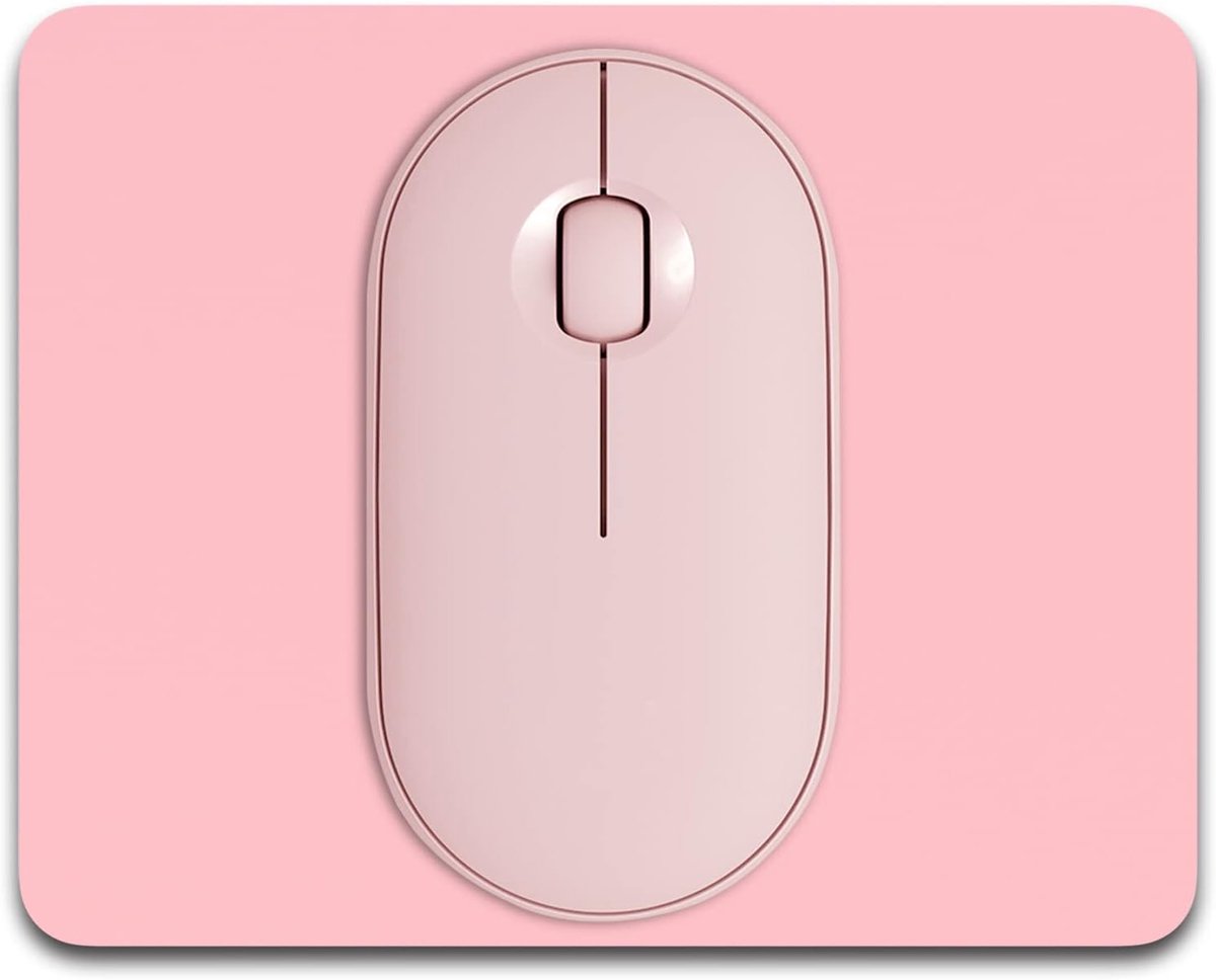 Kleine muismat, 12,7 x 15,2 cm dik rubber premium getextureerde antislip draagbare en wasbare mini-muismat, uniseks, draadloze laptops, toetsenbordlade, gaming computer kantoor, reizen, roze