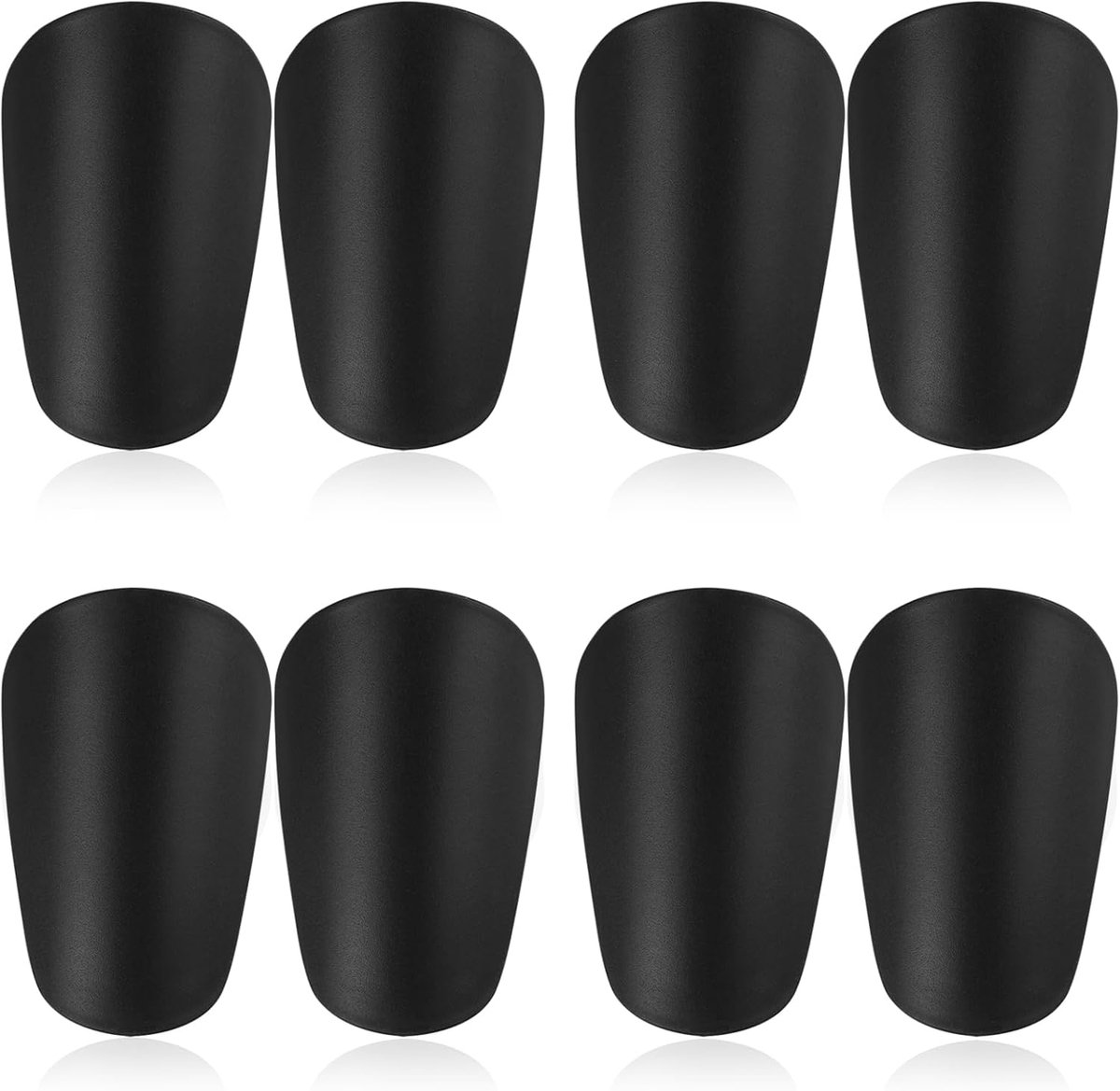 8 stuks (4 paar) Mini Football Shin Pads, scheenbeschermers voor volwassenen en kinderen, mini-scheenbescherming van licht, EVA, scheenbescherming voor kinderen en volwassenen voor voetbal, voetbal en