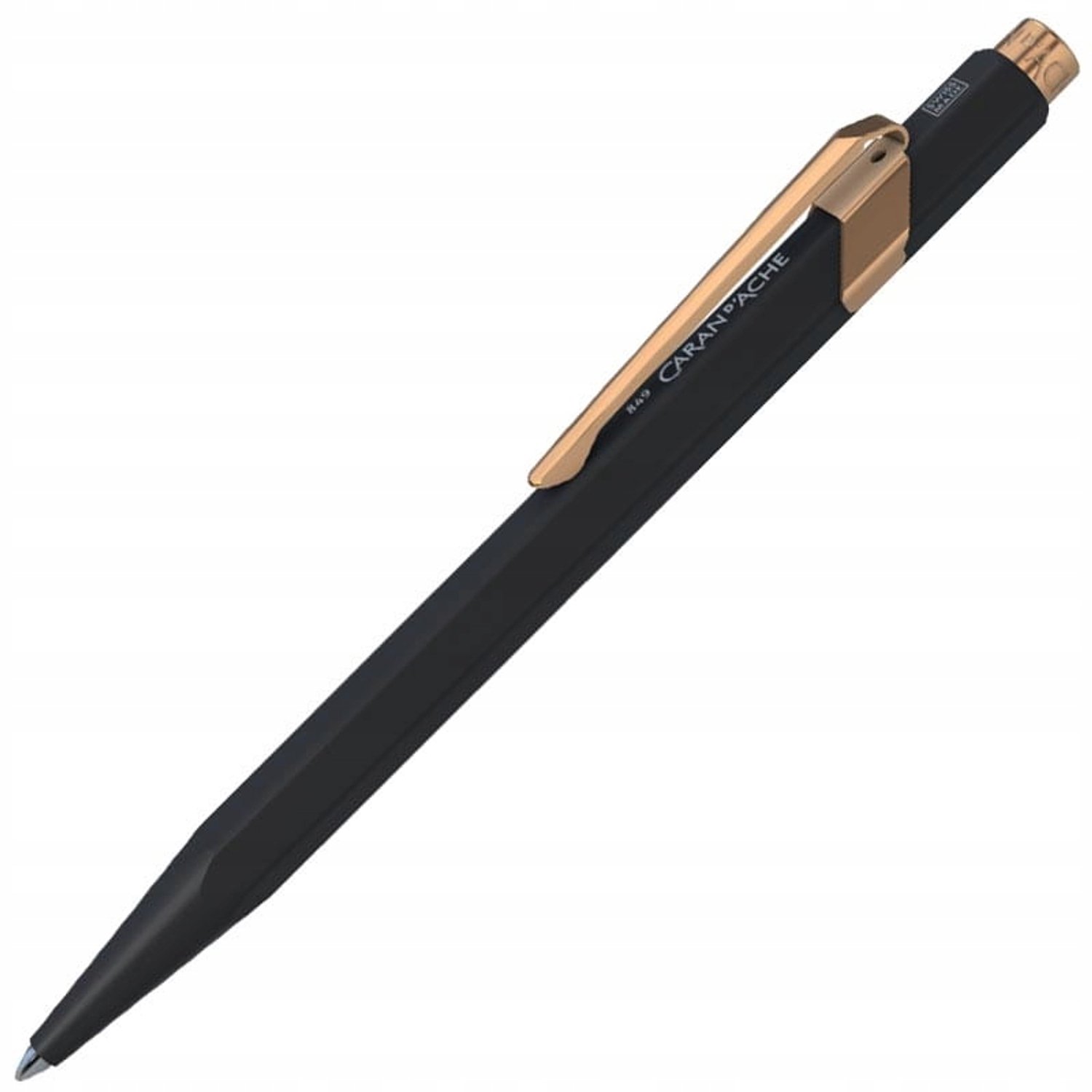 Caran d'Ache 849 GT Balpen Zwart Mat Rosé Goud