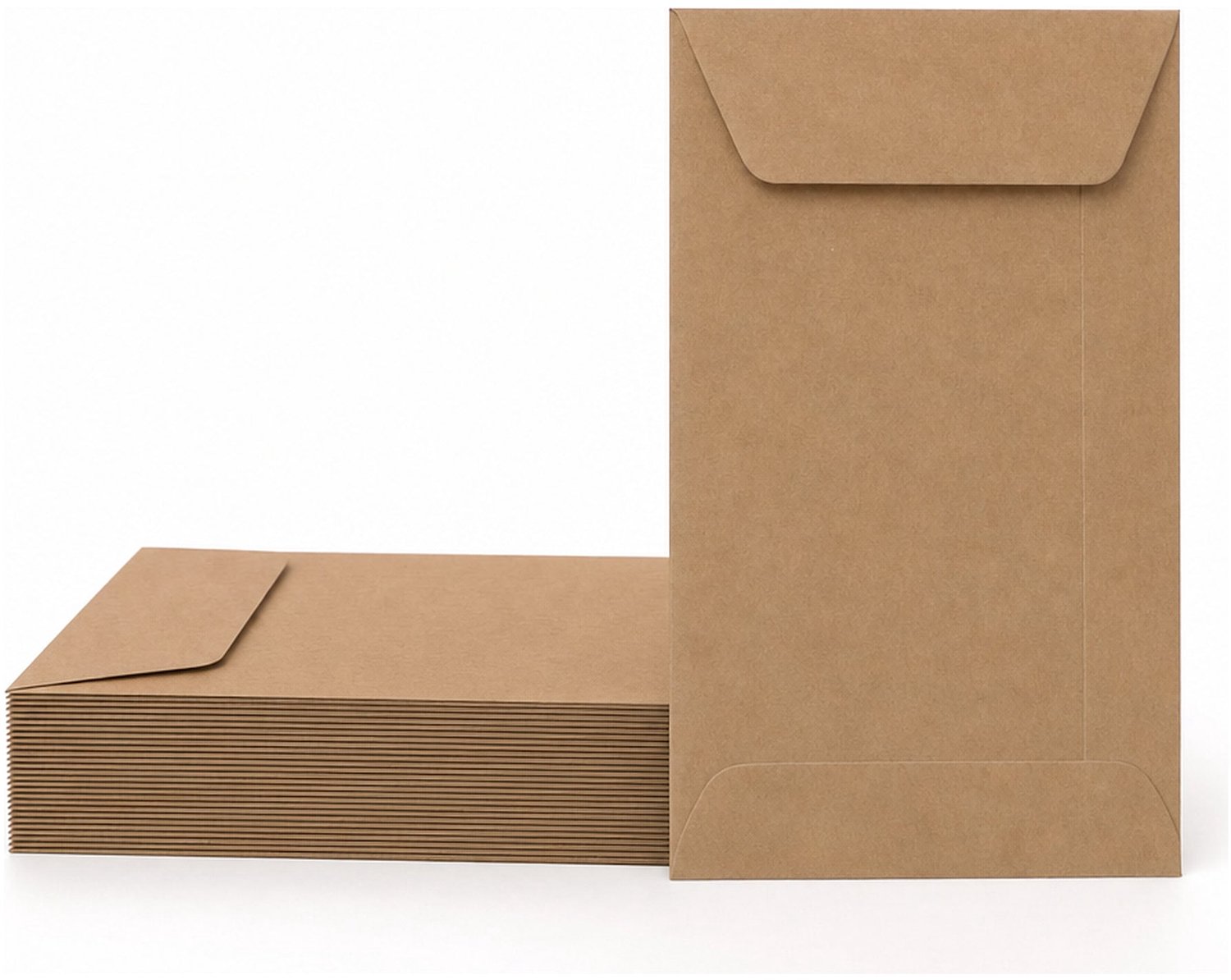 Enveloppen Bruin 6.5x10.5 cm - 100 stuks - 120 gram - Bruine Enveloppen A8 - Wenskaart Envelop
