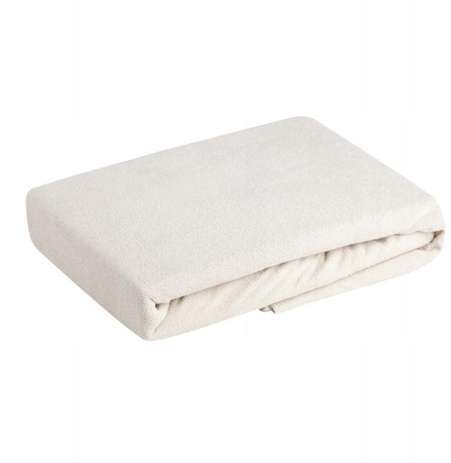 Frotté Hoeslaken met Elastiek 160x200cm, Beige, 20cm Hoog