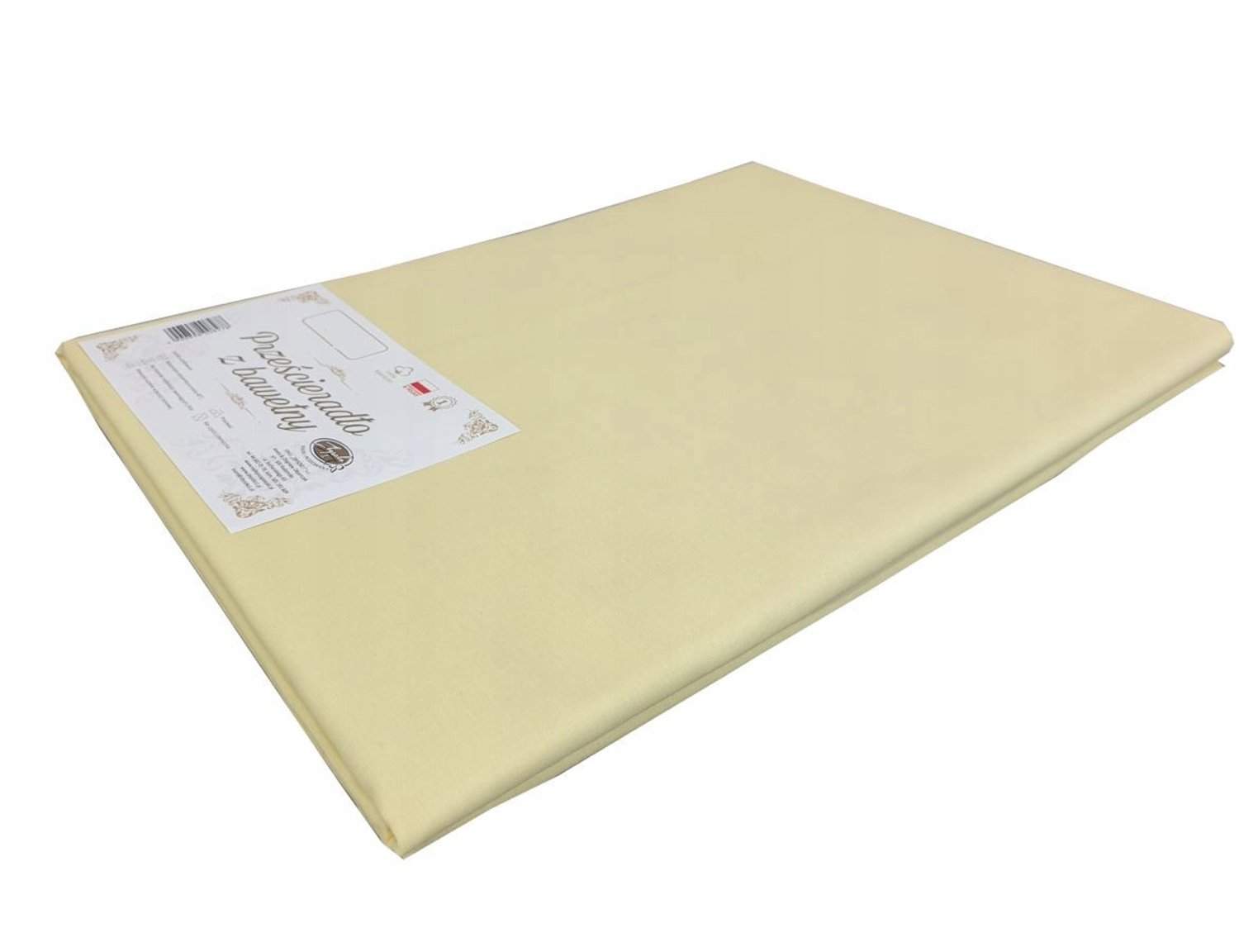 100% Katoenen Hoeslaken 200x220cm - Zonder Elastiek - Geel