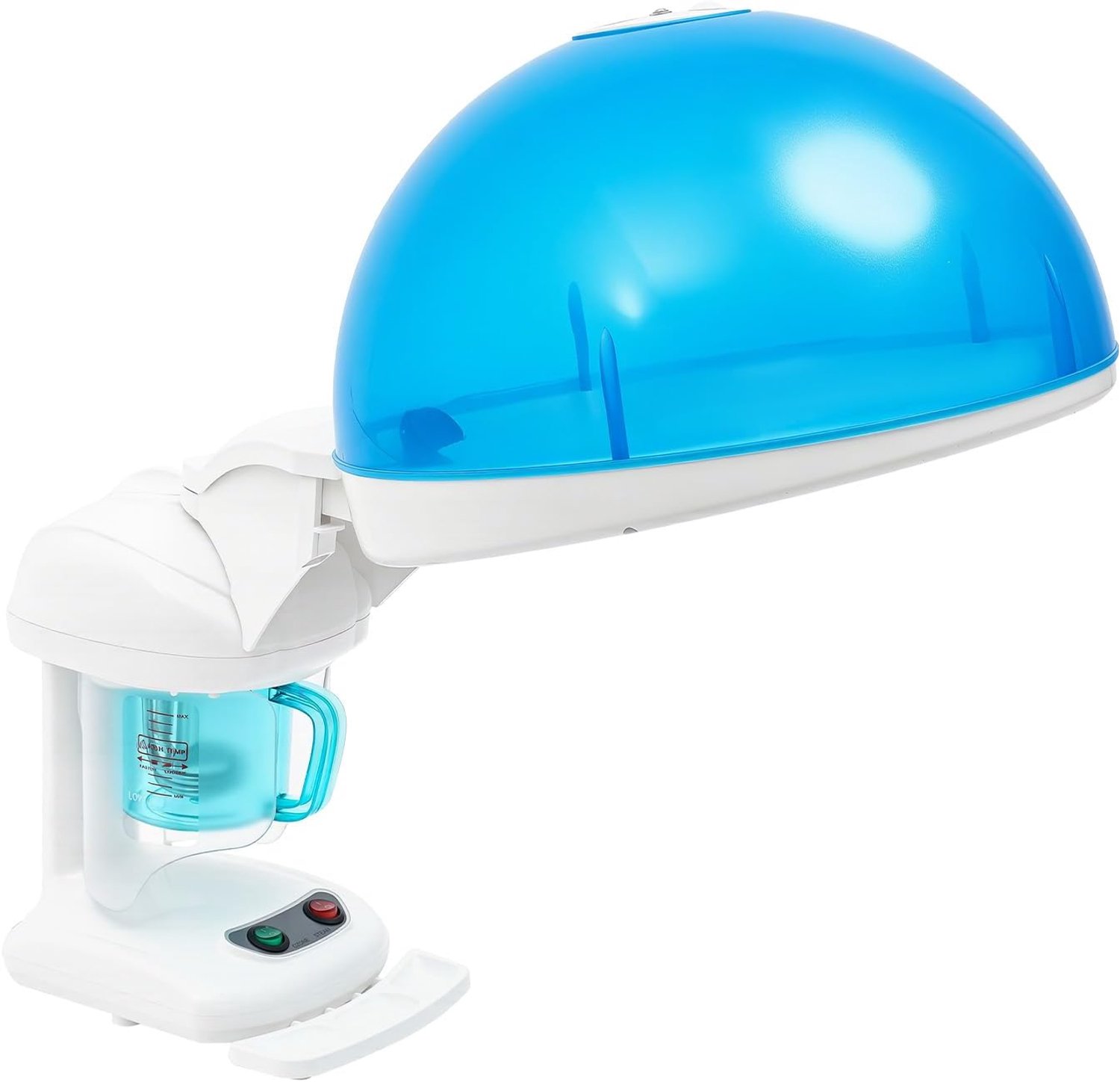 2-in-1 haarstomer en gezichtsstomer, haarverzorging, ozondamp, gezichtssauna, thuis, stoom voor haar en gezicht