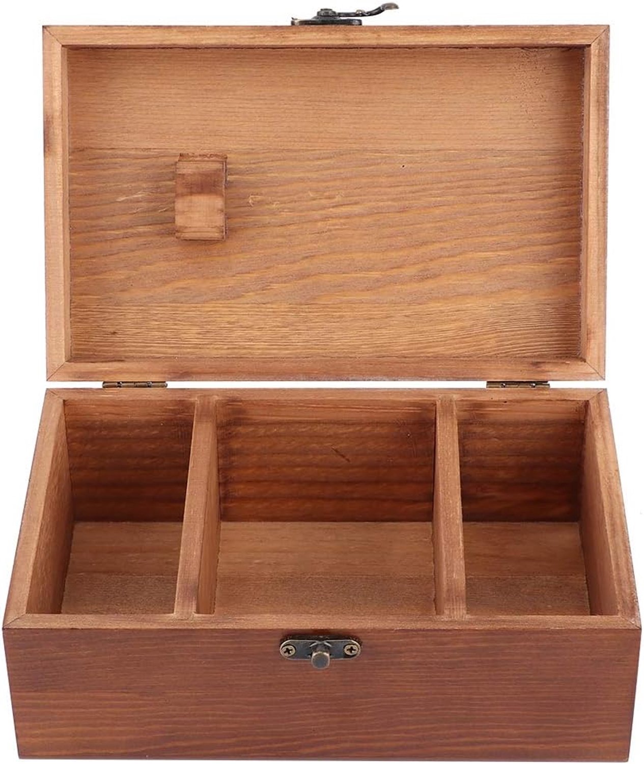Naaidoos, Huishoudelijke Vintage Houten Naaidoos Naalddraad Opbergdoos Organizer DIY Naaihulpmiddelen(Taraxacum Pattern Empty Box)