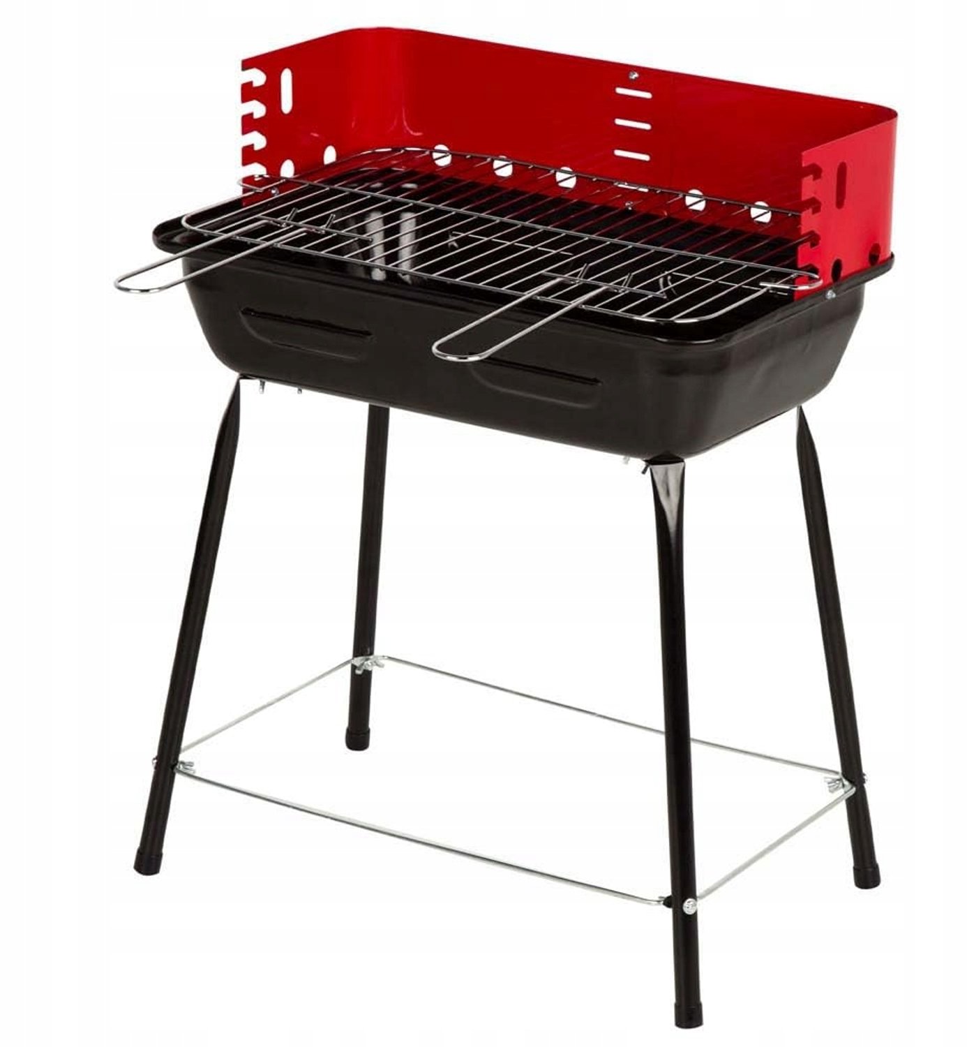 Draagbare Koolgrill met Verstelbaar Rooster - Ideaal voor Tuin & Camping