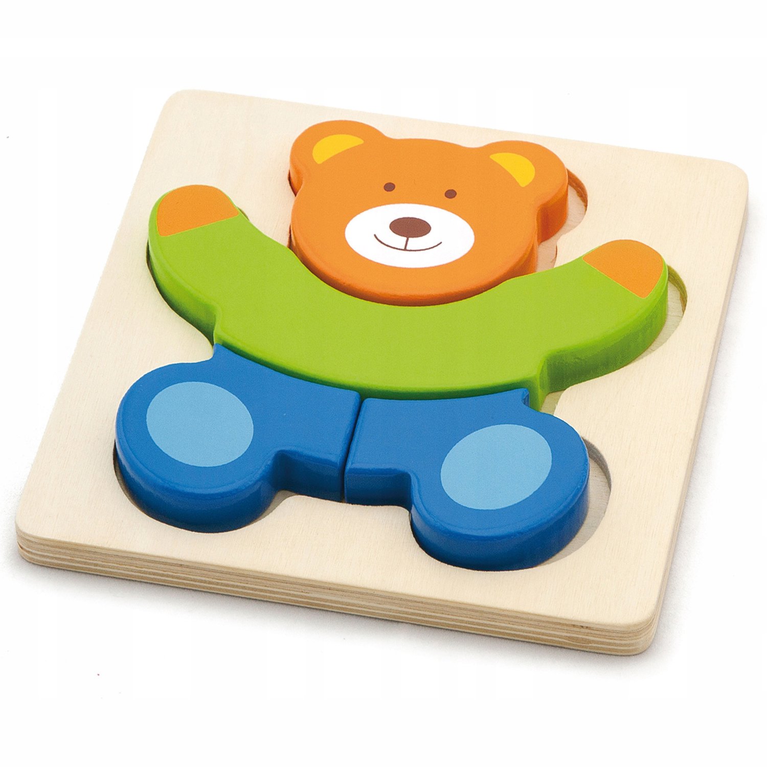 Houten Puzzel Beer - Educatief Speelgoed voor Peuters