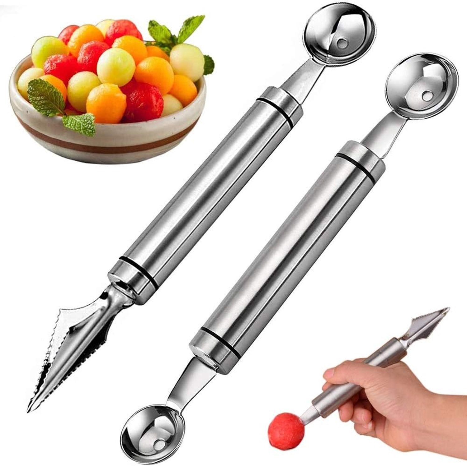 Fruit Snijgereedschap - Roestvrij Staal - Multifunctioneel Keukenapparaat - Voor Fruit en Groenten