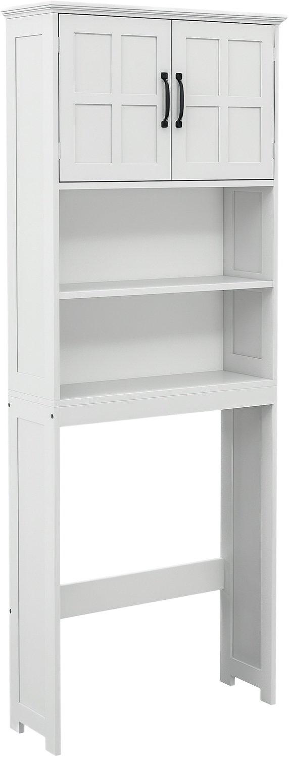 Kleankin-Boven het toiletkastje-MDF-66x23x178cm-Wit