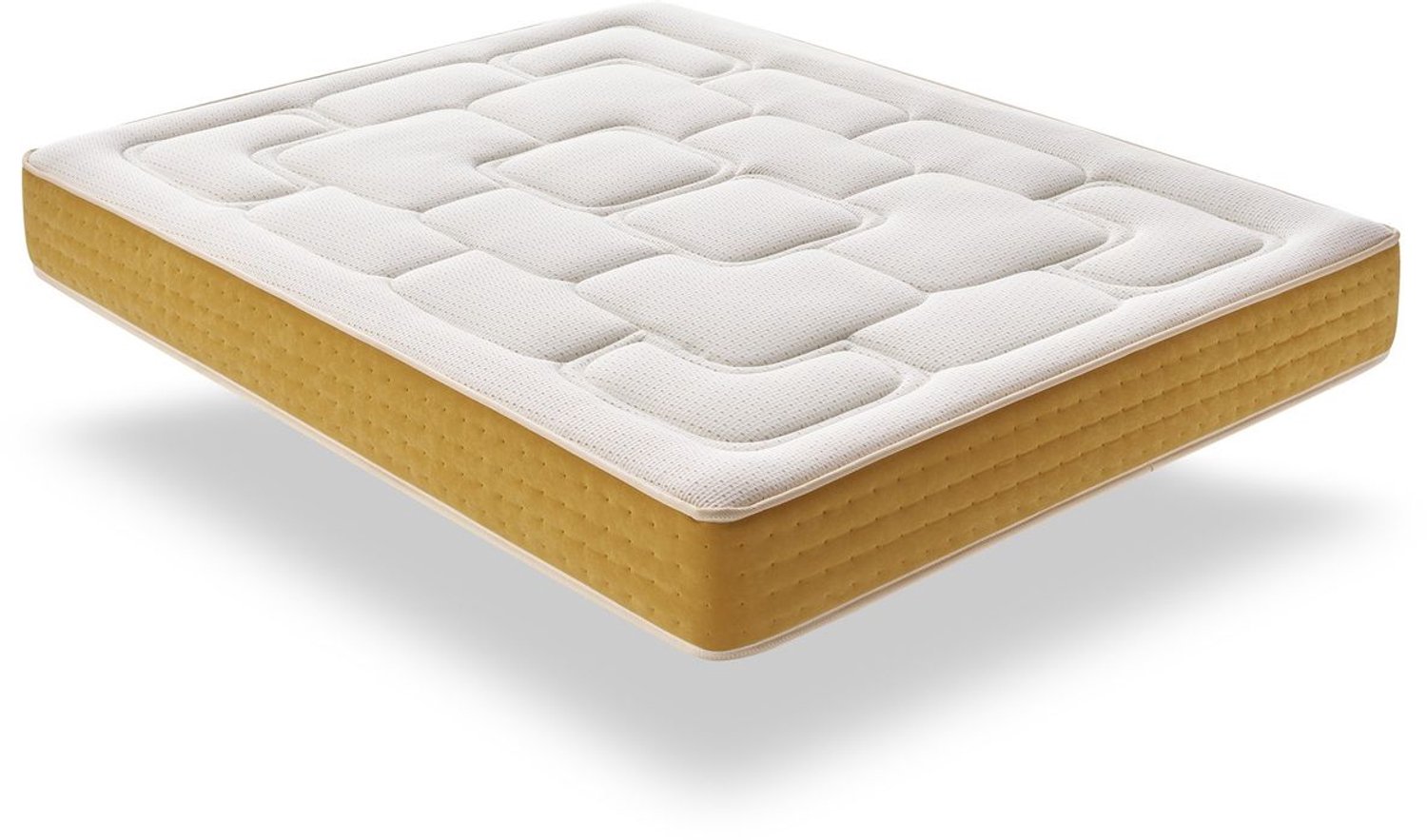 Matris Visco Matras 150x200 Luxury Elite Gold H30 Gemiddelde - Hoge Stevigheid Wit
