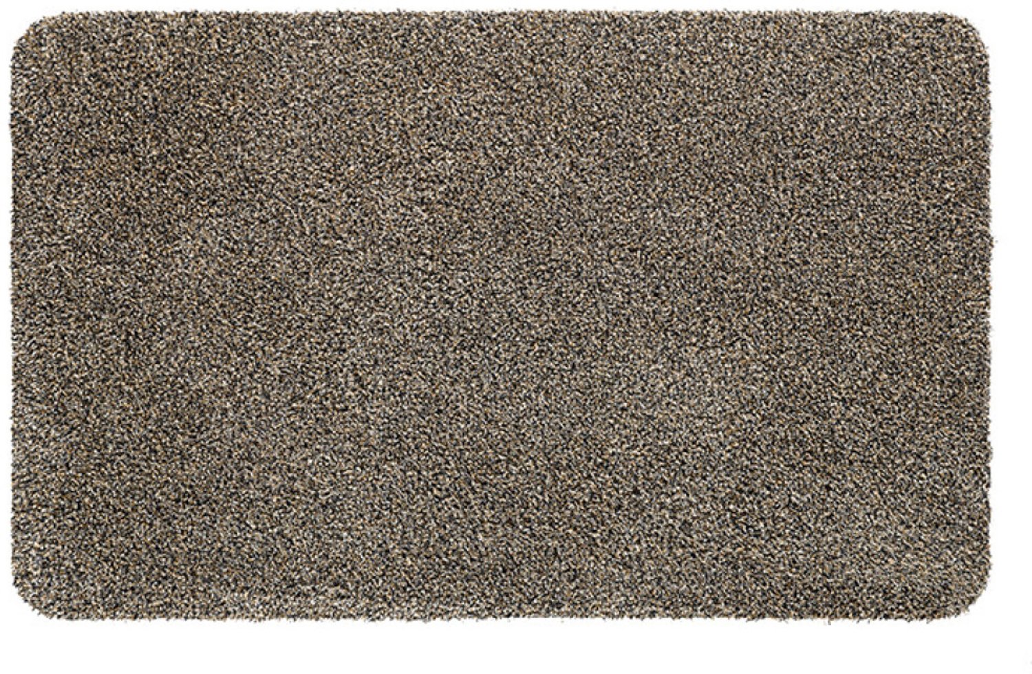Hamat Aquastop Granite 100 x 120 cm - Wasbare Droogloopmat - Schoonloopmat Binnen - Katoen/Polyester - 30°C Graniet
