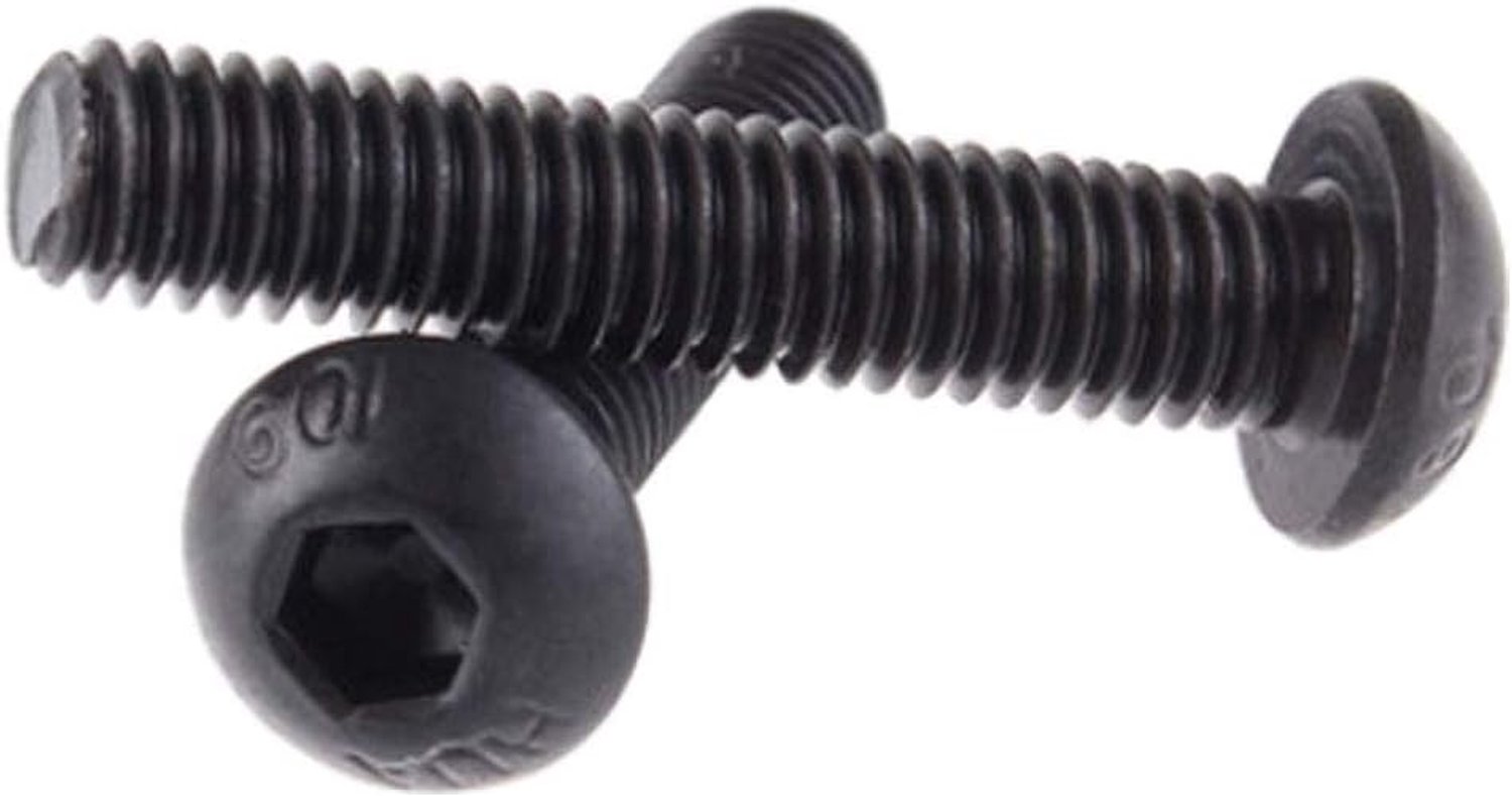 Bevestigingsmiddelen Nagels Machineschroeven - Koolstofstaal Zeshoek Knoop Paddestoel Hoofd Machine Schroef Hexagon Inbusbouten Zwart M5 M6