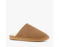 Hush Puppies suède heren instap pantoffels cognac - Maat 43 - Sloffen