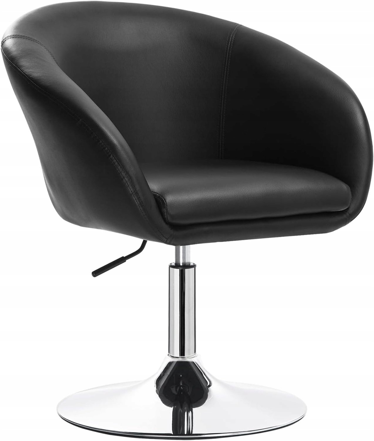 Woltu Barstoel Zwart Kunstleer 92 cm - Comfortabel & Stijlvol