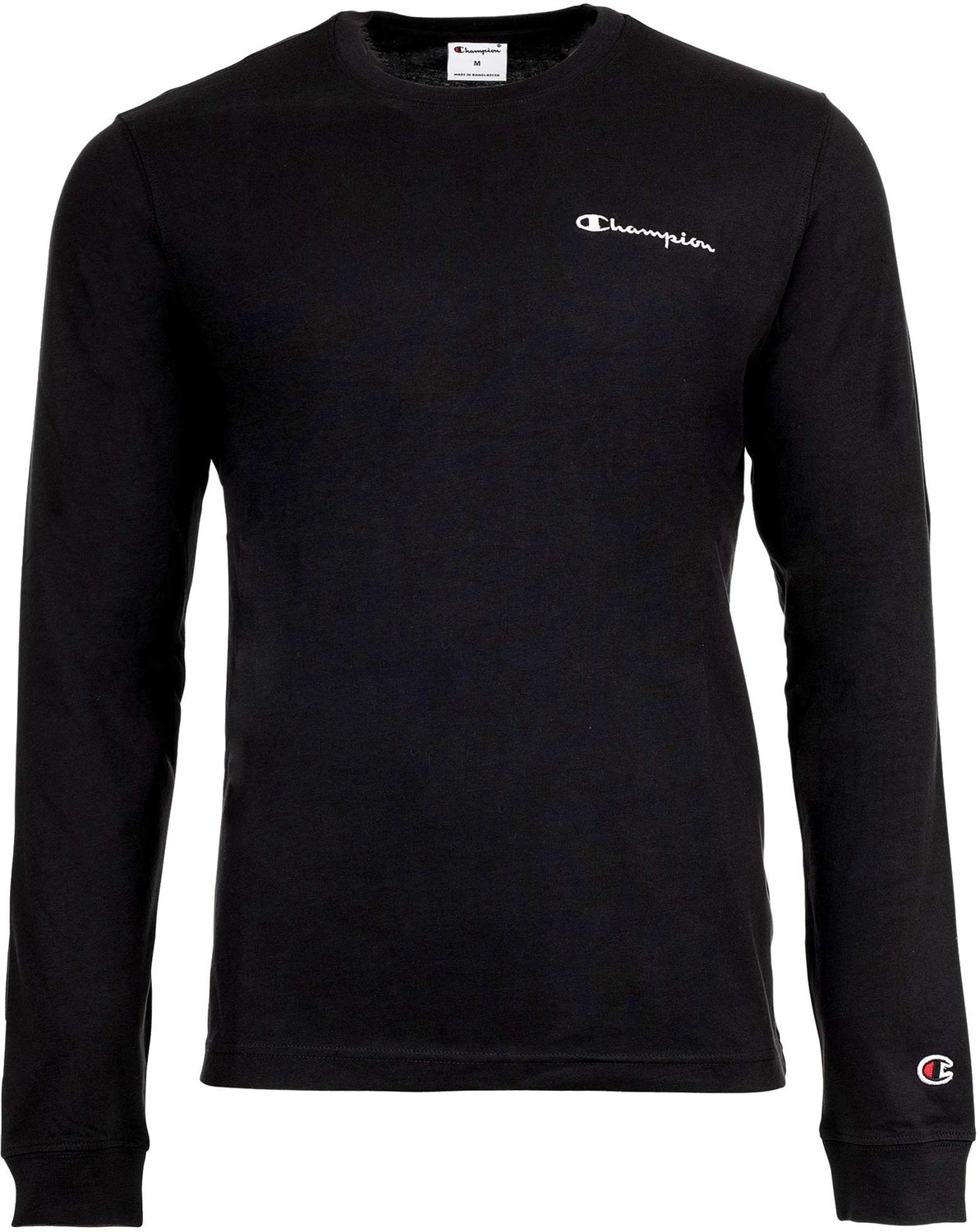 Champion Lange mouw Athletic Jersey Combed 180 LS Tee Set van 1 Zwart