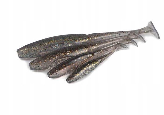 Fox Rage Scent Shad 9cm Electric Flash Gumvis - Zalm — afbeelding 2
