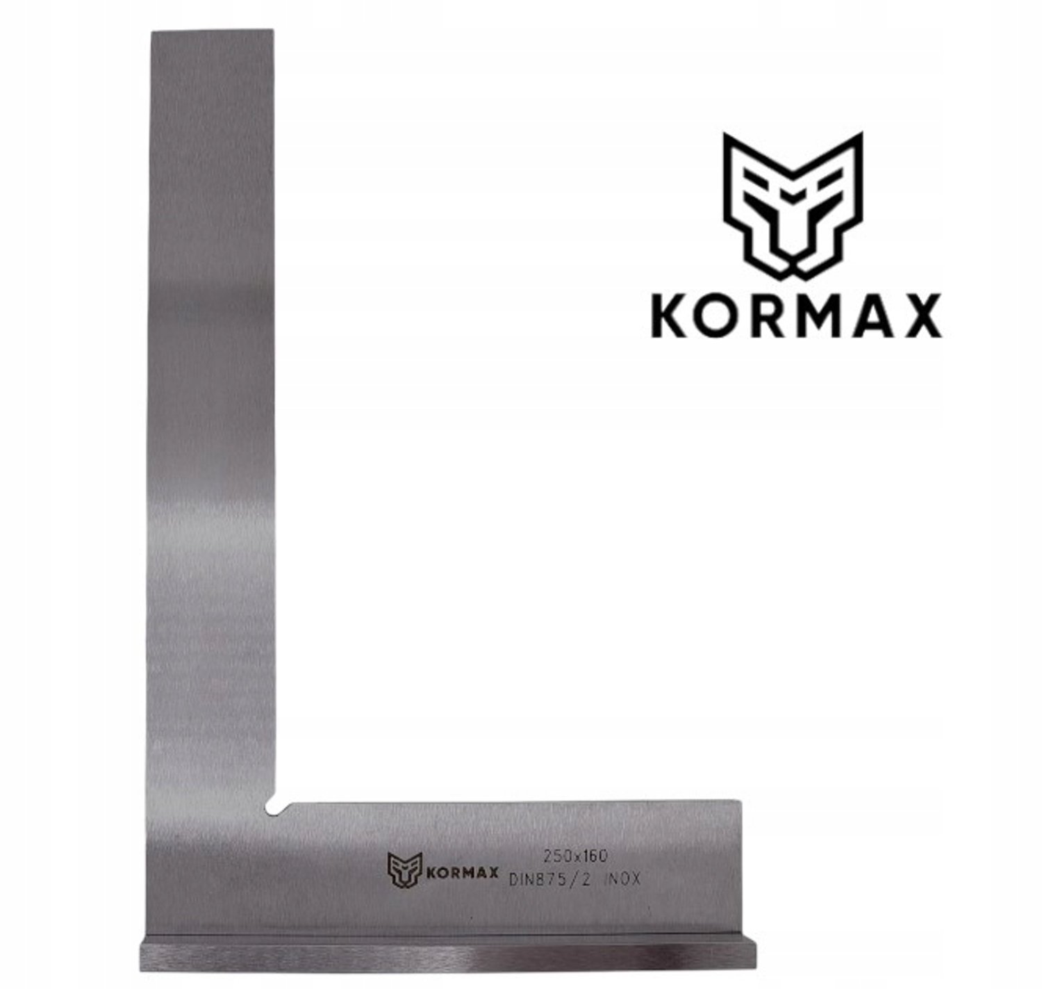 Kompakt Kwaliteit Hoekijzer 250x160mm RVS met Voet