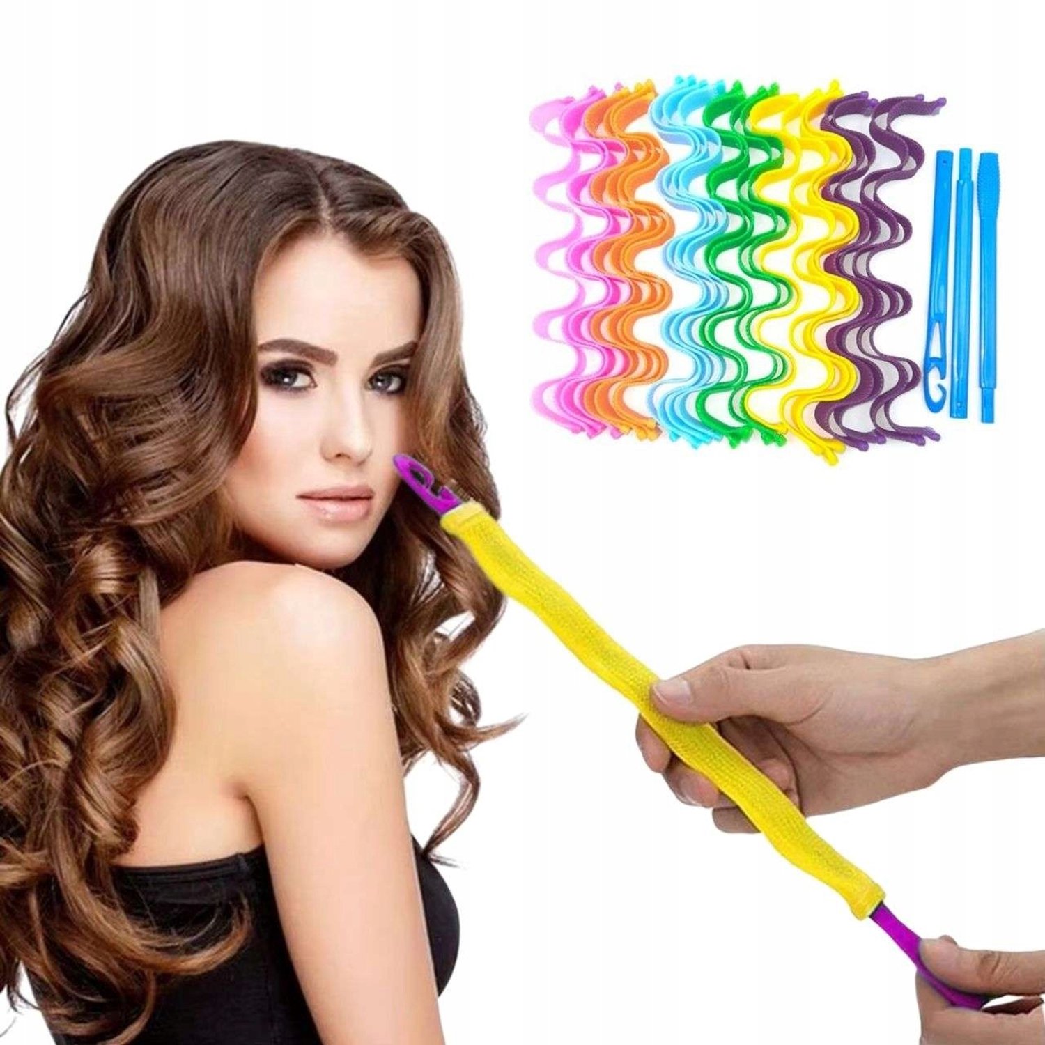 3 Stuks Haarrollers voor Golvend Haar