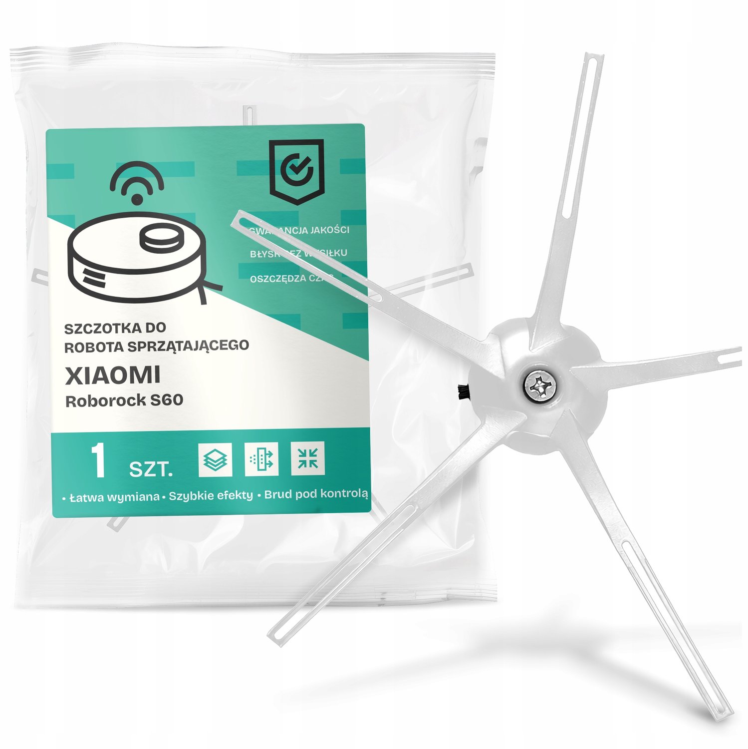 Zijborstel voor Xiaomi Roborock S60 Robotstofzuiger - 5 Armen