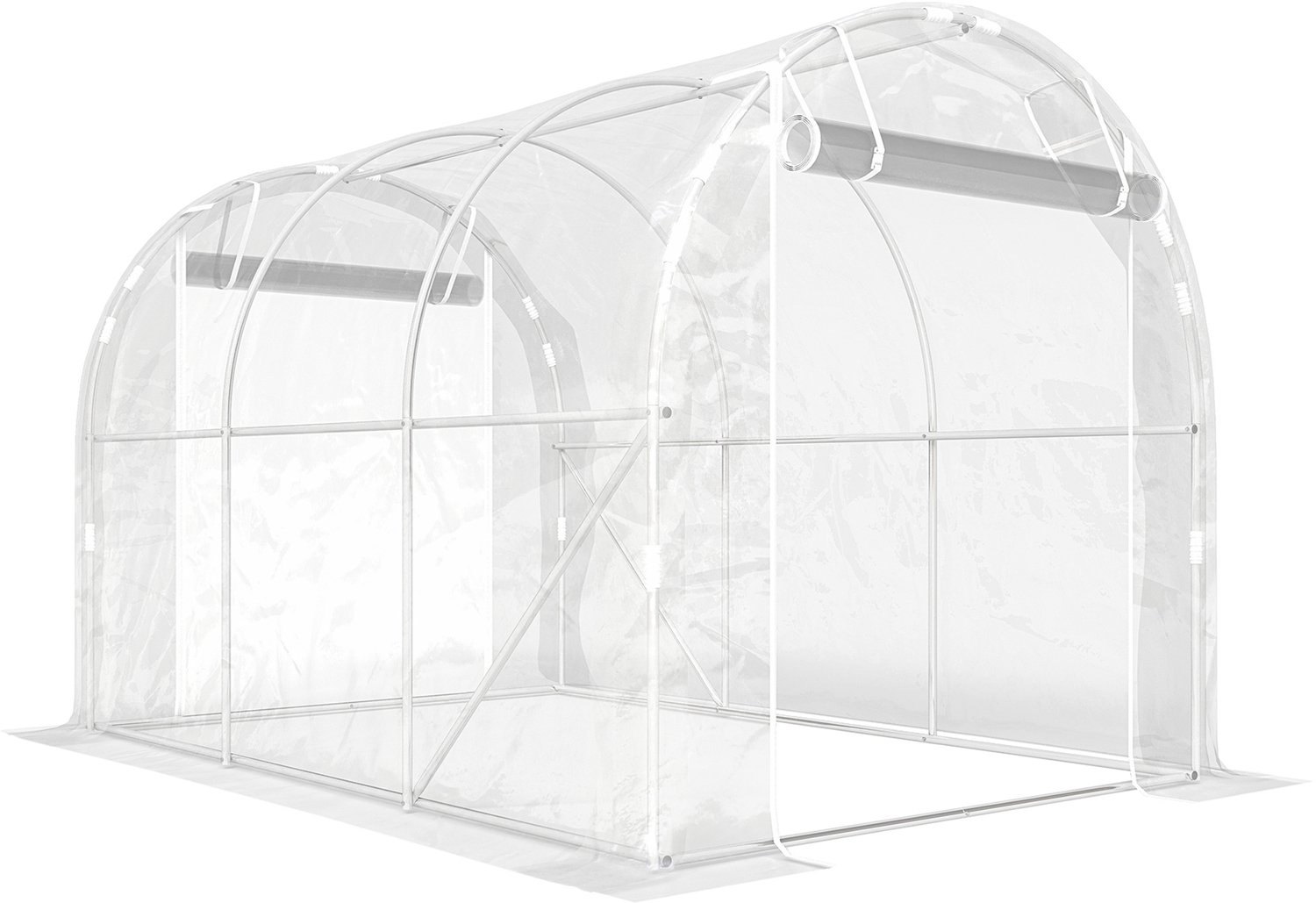 Sunona Foliekas - Met roltuindeuren - 195 x 295 x 195 cm - Transparant