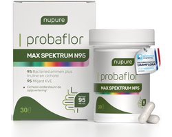 Nupure Probaflor MAX SPEKTRUM N95 - biotica supplementen mix met maar liefst 95 unieke bacteriestammen - 30 capsules - 30 stuks